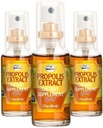 Beelife Propolis Sore Throat Relief Spray - Propolis Spray - Prírodná imunitná podpora, pomáha upokojiť kašeľ a suché, svrbenie Throat - bez cukru - 3-Pack