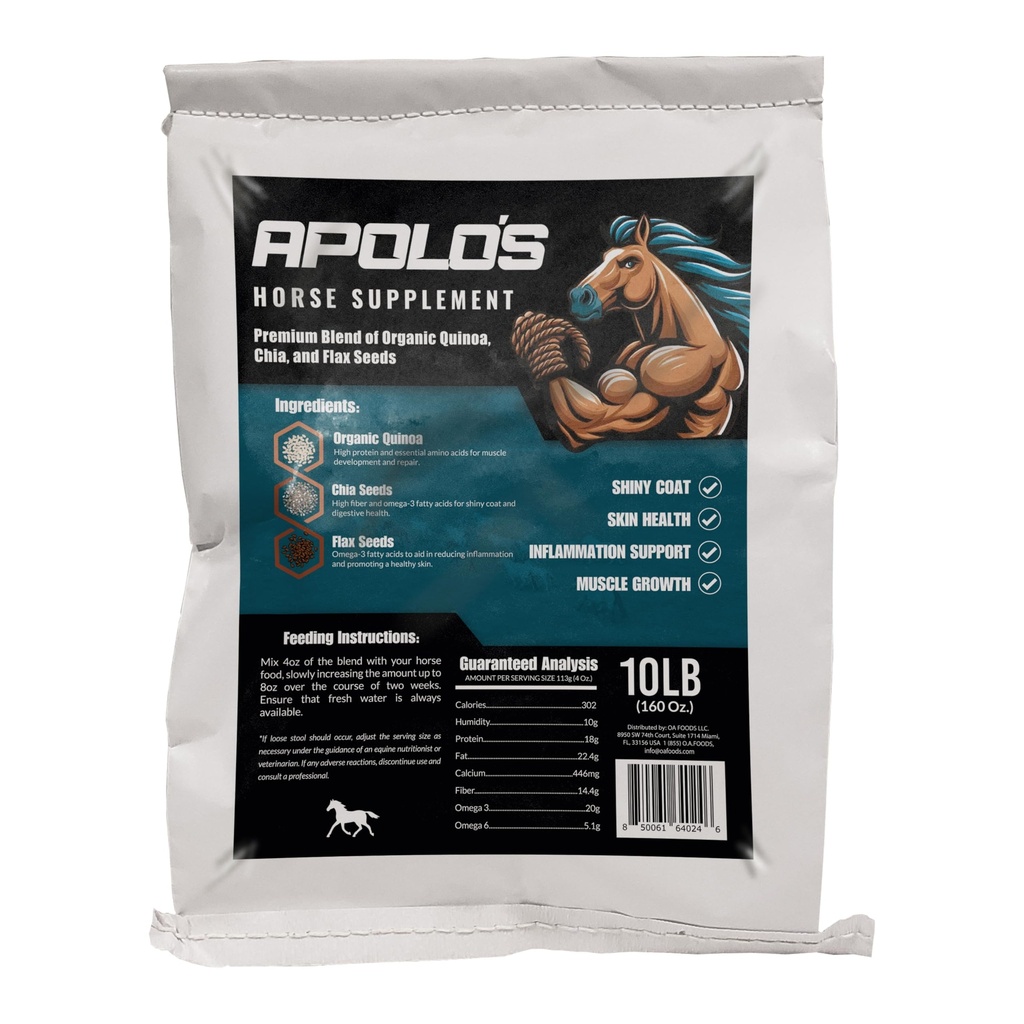 Greenfit APOLO 100% Natural Horse Supplement for Daily Feeding 