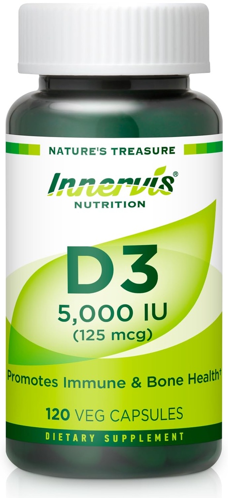 Vysoká potencia Vitamín D3 5000 IU 