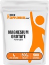 BulkSupplementments.com Magnézium Orotát prášok - vysoká absorpcia horčíka doplnok - Neochutené a bez lepidla, 1g na obsluhu, 500g (1,1 lbs) (Pack of 1)