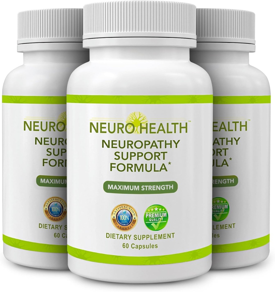 Nervová podpora Formula pre neuropatiu - Váš Nerve Spasiteľ doplnok s B Vitamíny a alfa kyselina lipoová - Rýchla absorpcia pre Nerve Discomfort Relief - 180 Kapsule