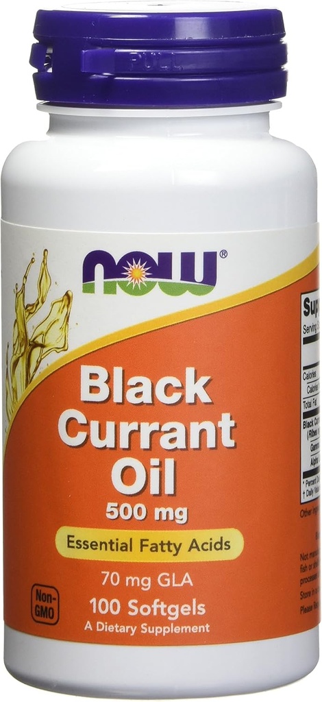 Teraz Foods Black Currant Oil 500 miligramov - 100 softgels (Pack of 2)