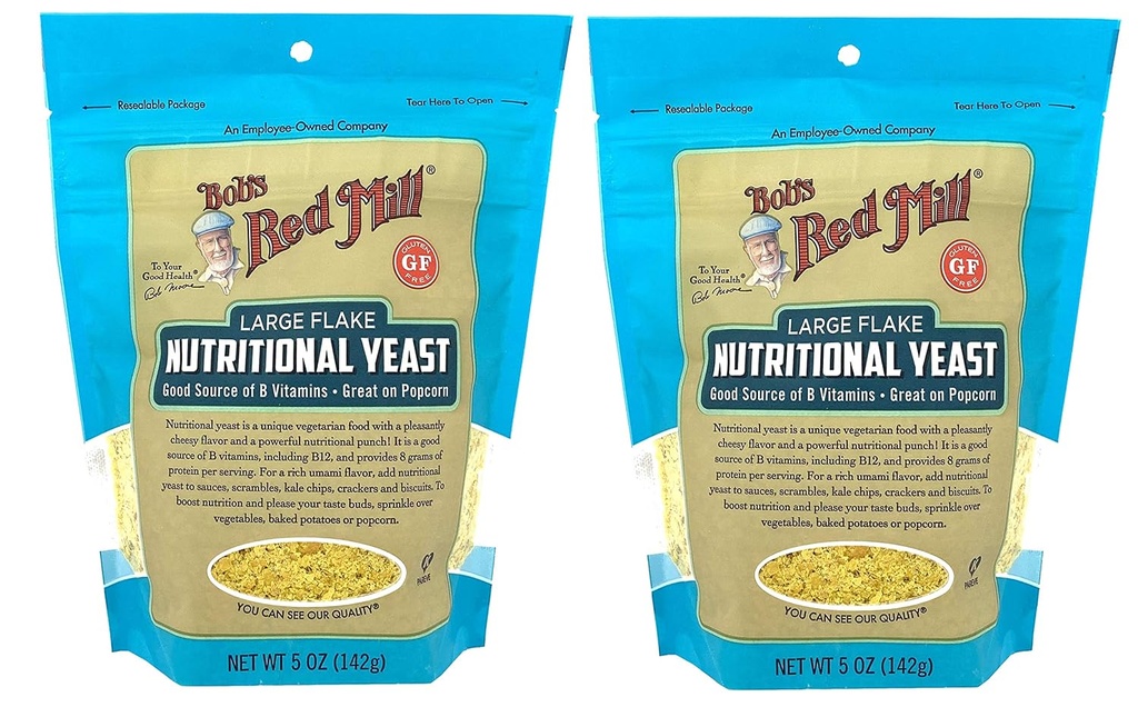 Bob a Red Mill Large Flake Nutritional Custom 5 Ounce (Pack of 2) Vegan Parm Cheese Replacement