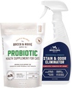 Rocco & Roxie Cat Probiotické doplnky a odor Eliminator Bundle