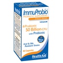 HealthAid ImpuProbio 60 Caps - 50 miliárd CFU s prebiotikom, raz denne, acid & Bile Rezistentné kmene, Vegan