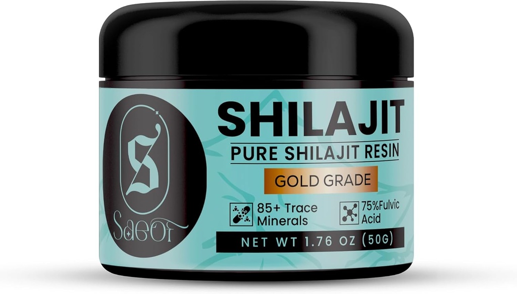 Organic Pure Himalayan Shilajit Resin Gold for Men & Women 
