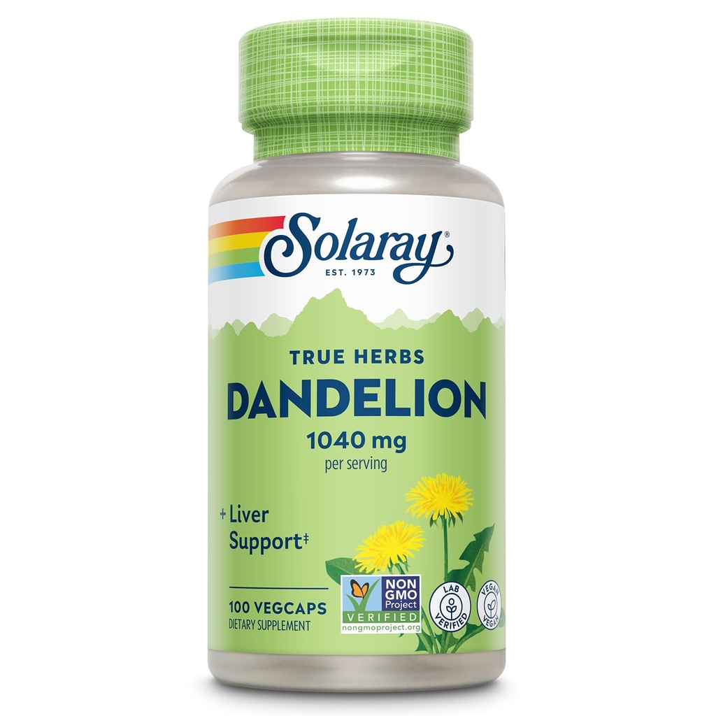 SOLARAY Púpava Root Supplement - Zdravé obličky a podpora pečene - 1,040 mg na servírovanie - Vegan, Lab Overené, 60-dňová záruka - 50 Servings, 100 VegCaps