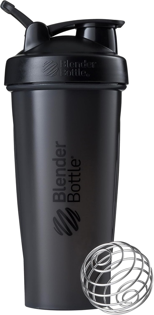 BlenderBottle Classic fľaša Shaket ideálne pre proteínové Shake a pre cvičenie, 28-Ounce, čierna