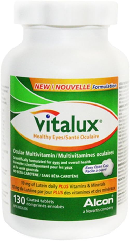 Vitalux Healthy Eyes Ocular Multivitamín s 5 mg luteínu, 130 tabliet