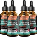 2000MG Lipozomálne Glutatión Tekuté kvapky, ultra vysoká absorpcia, prírodná detoxikácia, imunitný systém a kožný supprot*, L-glutatión, vitamín C a kyselina hyalurónová, kapsule alternatívne, 8.08 OZ