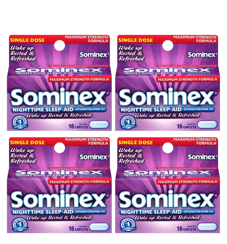 Sominex Nočné kvapky na spánok, maximálna sila, 16 ea (dávka 4)