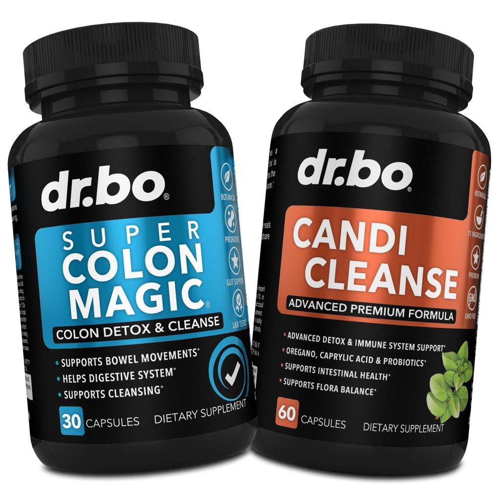 Colon Cleanser Detox & Candi Cleanse pilulky - 15 Day Colon Cleanse pilulky s probiotikom a Oregano podpora Doplnkové Kyseliny kaprylovej komplex pre pohyb Gut Bowel, Poop Intestinal Žalúdočné Bloating