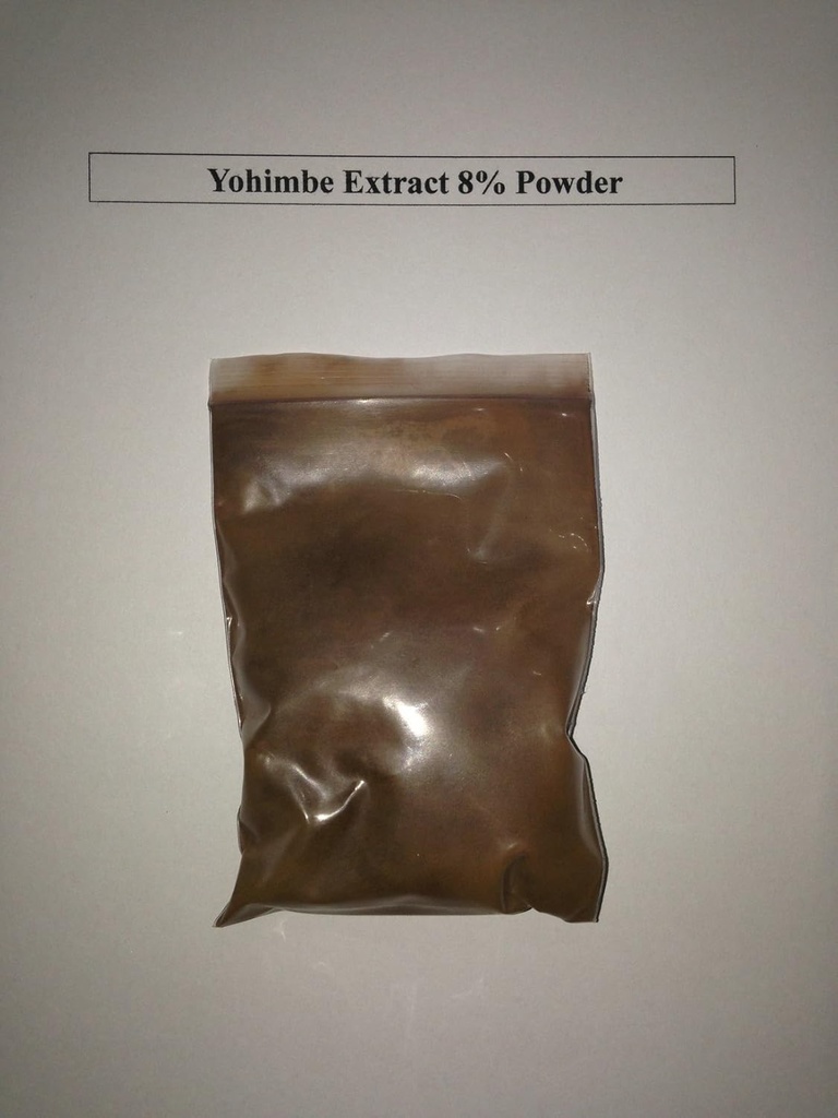 8% johimbin Yohimbe Bark Extract Powder/afrodine 100 Grams