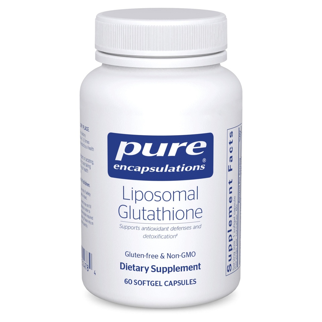 Pure Encapsulations Liposomal Glutathione - Immune Support & Liver Detox* - Antioxidant Protection - with Setria Glutathione - Non-GMO - 60 Softgel Capsules