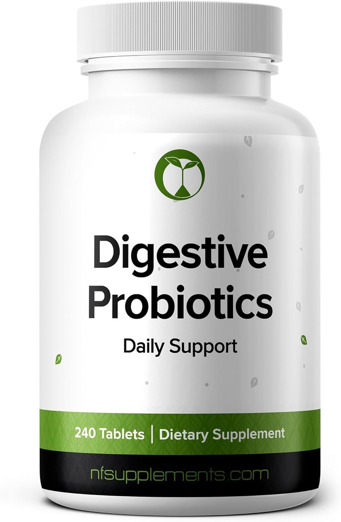 Probiotiká pre trávenie Zdravie Podpora Bloating & Regularity Supplement 240 Tablety 3 Milión CFU (240, Digestive Probiotiká)