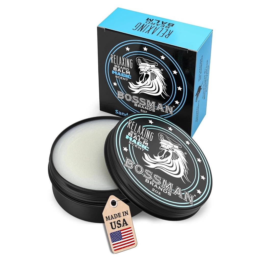 Bossman Relaxačný Brada Balm pre mužov (Magic Scent) 