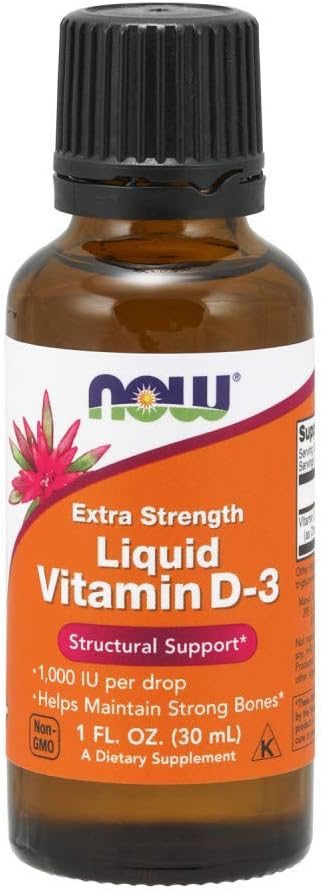 TERAZ Potraviny Tekutý vitamín D3 Extra sila - 1000 IU - 1 fl oz