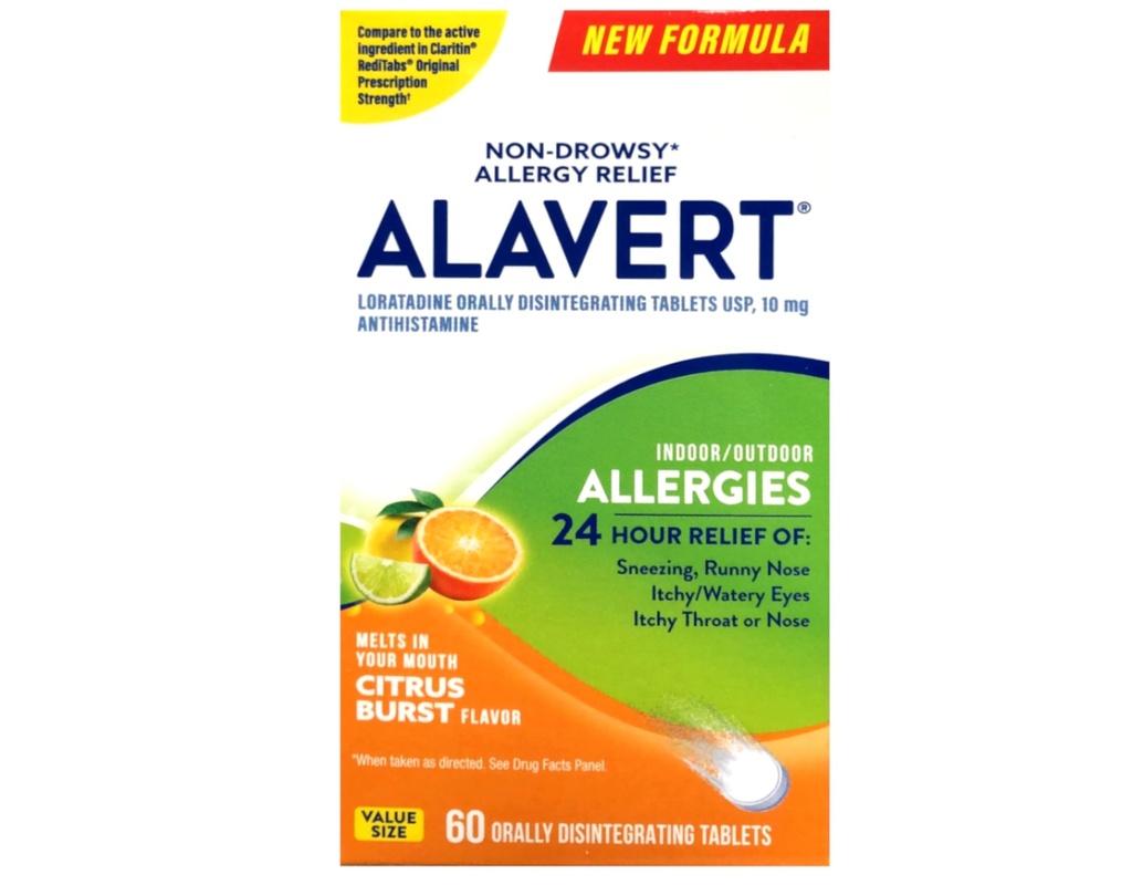 Alavert 24 Hodina Perorálne rozpad tablety Citrus Burst 60 tabliet