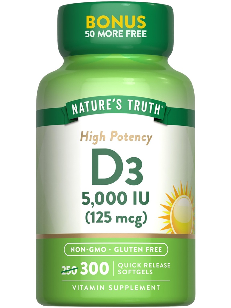 Pravda prírody vitamín D3 5000 IU (125 μg) 