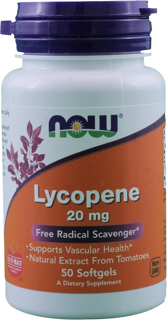 Teraz Foods Lycopene, 50 softgels / 20 mg (Pack of 2)