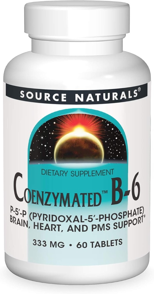 Zdroj Naturals Coenzymated B-6, podporuje zdravý nervový systém*, 333 mg - 60 tabliet