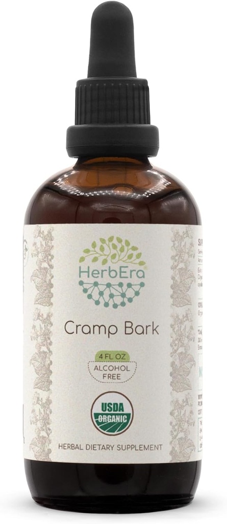 HerbEra Cramp Bark B120 USDA Organic Tinture 