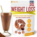 Náhradné jedlo Shake pre ženy s čokoládovou príchuťou, Keto Friendly, Kosher Protein Powder, Pre & Probiotiká pre ľahké trávenie, bez sukralózy zahrnuté, 16,9 Oz