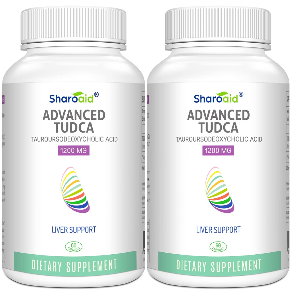TUDCA Pečeň Podpora Doplnky 1200 mg-tretia strana testované-Bile soli pre Pečeň Detox Cleanse-Vysoká sila Formula-Vegan Kapsule pre Pečeň,Galbladder,Kidney Health,2 Fľaša-120 Kapsule