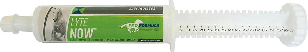 Uckele Lyte Teraz striekačka pre kone - Plné spektrum Elektrolytová pasta pre kone - Equine Minerálne kvapaliny Replenishment - 3 dávky - 80 CC