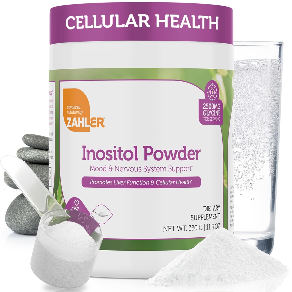 Zahler Inozitol & Glycine Supplement Powder - Mood & Nervisive System Suplements for Women - Hormone Balance & Healthy Ovarian Function - Kosher, Gluten Free, Dairy Free, Soy Free 11.5 Oz