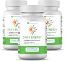 Ben 's Natural Health Daily Energy B- Vitamin Complex s TMG a zinkom pre prírodnú energiu, Stres, Focus & Immune Support, 30 Kapsule, 3 balenia