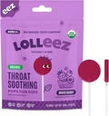 Lolleez Organic Lollipops pre deti v bolestiach proti hrdlu, zmiešané Berry ideálne pre upokojenie bolestivé hrdlo pri ochutnávaní veľké, zmiešané Berry Flavor, 28 gróf