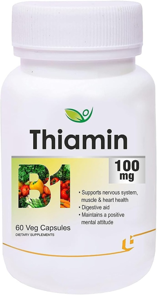 Generic Pub Thiamin (vitamín B1) - 60 Veg kapsúl