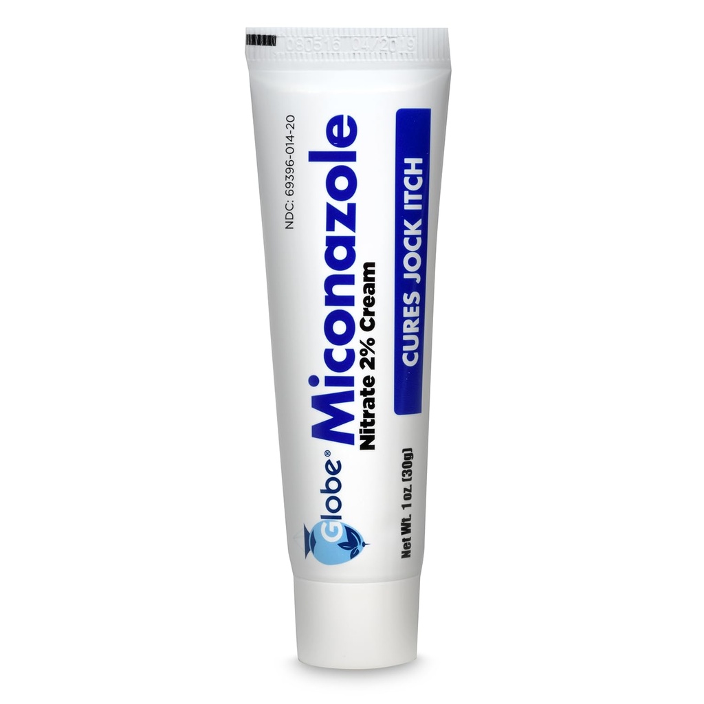 Globe Miconazole Nitrovať 2% Antimykotický krém 1 oz, Cures väčšina športovcov nohy, Jock svrbenie, Ringworm a ďalšie. V porovnaní s predným názvom značky
