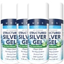 Extra sila Koloidný strieborný gél 30 ppm s Aloe Vera - pH vyvážená štruktúra Striebro - Trojitá sila Soothe & Relieve - jednoduchá pumpa fľaša, 3,38Oz (4 balenia)
