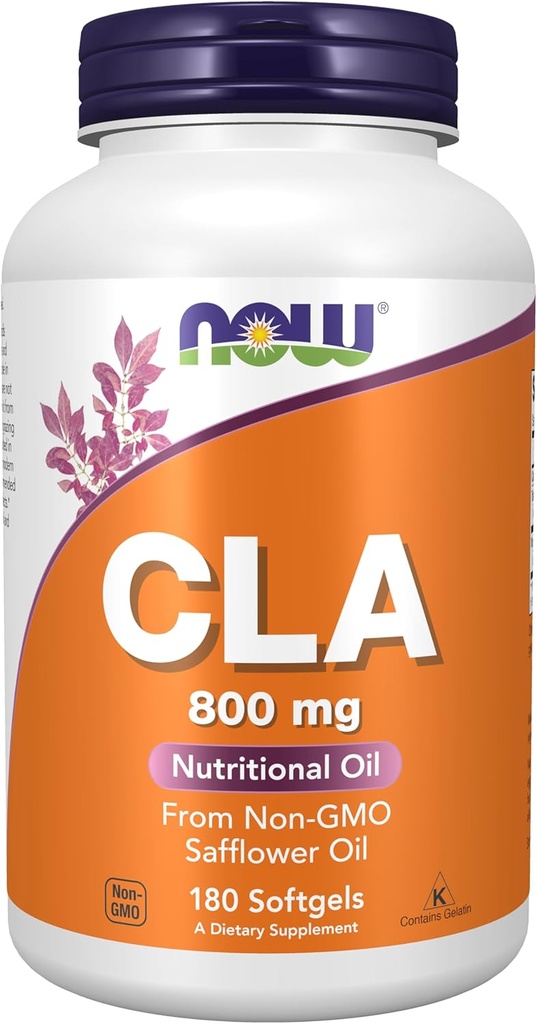 Teraz doplnky, CLA (Konjugovaná kyselina linolová) 800 mg, výživový olej, 180 Softgels