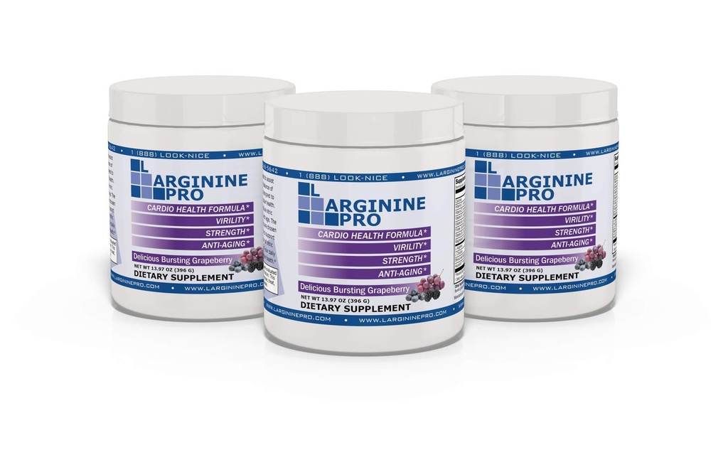 L-ARGININE PRO 5 500mg L-arginín Plus L- citrulín 1,100mg Hroznový práškový nápoj Mix Supplement for Incorporated Nitric Oxide Production
