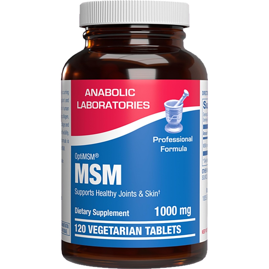 Methylsulfonylmethane MSM Supplement 1000mg - High Strength Soft Tissue & Joint Support Supplement with MSM from OptiMSM - Vegetariánska non-GMO & Made in the USA in cGMP Facilities - 60 Servings