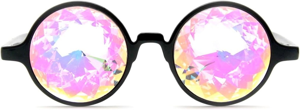 GloFX Čierny Kaleidoskop Okuliare 