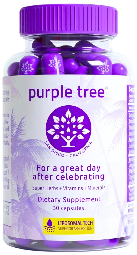 fialový strom Post-celebrácia Wellness Vitamíny 