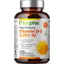 Vitamín D3 5000 IU Softgels 120 gróf (125mcg) - Vitamín D-3 High-Potencie v extra panenský olivový olej Non-GMO sója zadarmo pre mužov a ženy - Vit 3D doplnok podporuje silné kosti a imunitné zdravie
