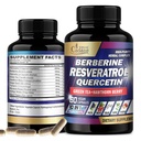 Catane Resveratrol Supplement - 10in1 Plus s Quercetin, Berberine, Zelený čaj, Hroznové semeno, Hawthorn Berry, Turmerica, Rhodiola Rosea, Ginkgo Biloba a Black Pepper - 60 kapsúl