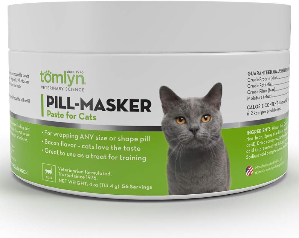 Tomlyn Pill-Masker Bacon-Flavovaná pasta pre mačky, 4oz