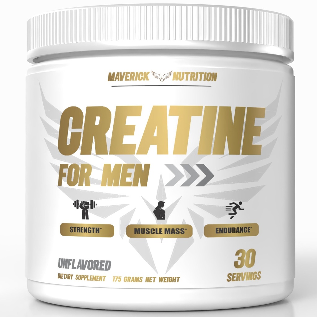 Kreatín HMB - Kreatín Powder pre mužov - Kreatín Prášok - Kreatín pre mužov - HMB Creatin - Kreatín - Kreatín Monohydrát - 30 Servírovanie - Nepríchuť (Mens Creatin)