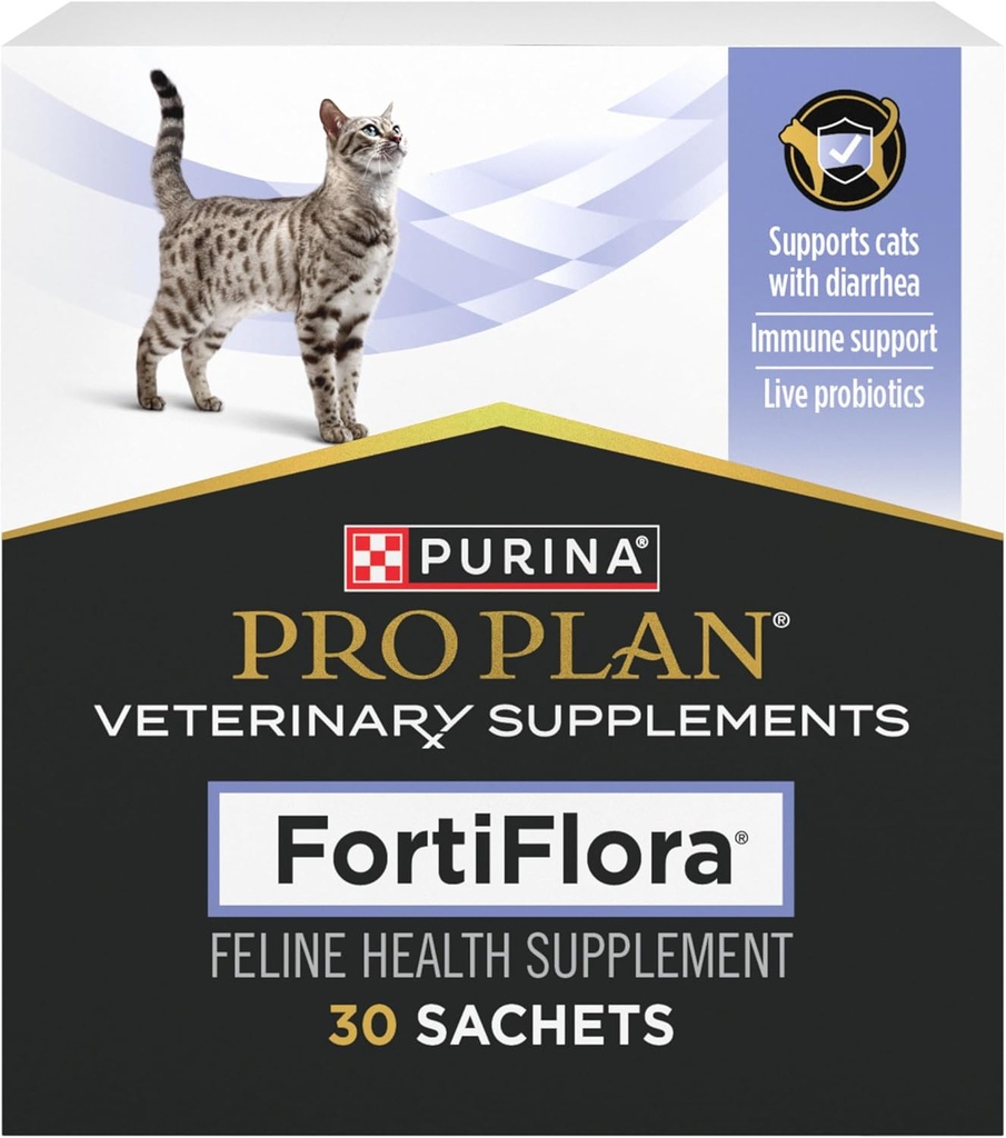 Purina Pro plán veterinárne doplnky FortiFlora Probiotiká pre mačky s hnačkou Cat Supplements