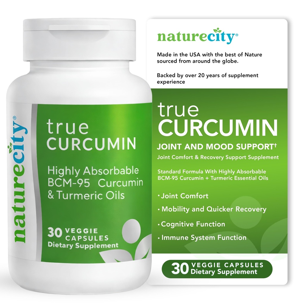 PrírodaCity True-Curcumin Turmeric Supplement 