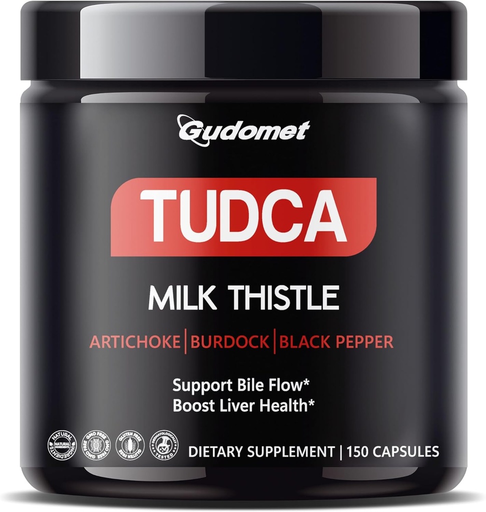 Premium TUDCA s mliečnym bodliak, Artičok, Burdock & Black Pepper