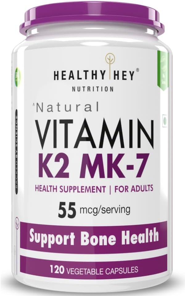 Generic ATS vitamín K2 100% Vegetariánsky vitamín K2 Výhody v zdraví kostí - 55 μg - 120 vitamín K27 kapsuly