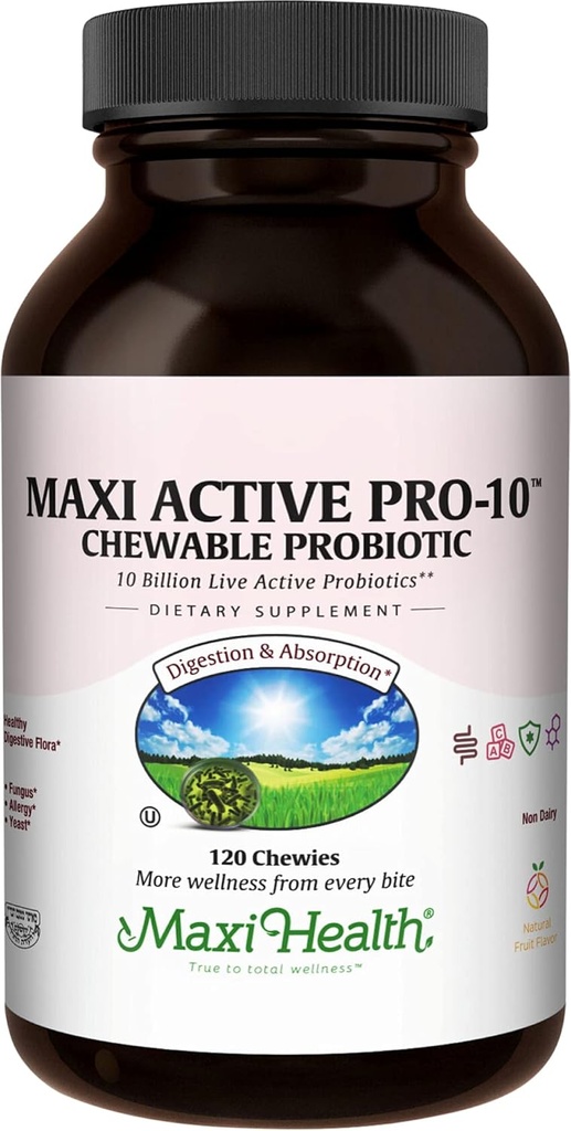 Maxi Health Active Pro-10 Kids Probiotic Chewables 