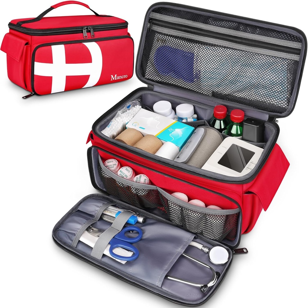 Mancro prvá pomoc tašky prázdne, Medical Travel taška s multi vrecká, Pill fľaša Organizátor pre cestovanie, Domov skladovanie, Trauma taška pre EMT, Zdravotné sestry, lekár, núdzové vrecko pre medicínu, lekárske dodávky
